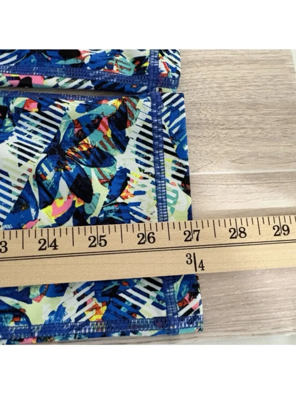 Gap Fit Multicolor Abstract Print Capri Leggings